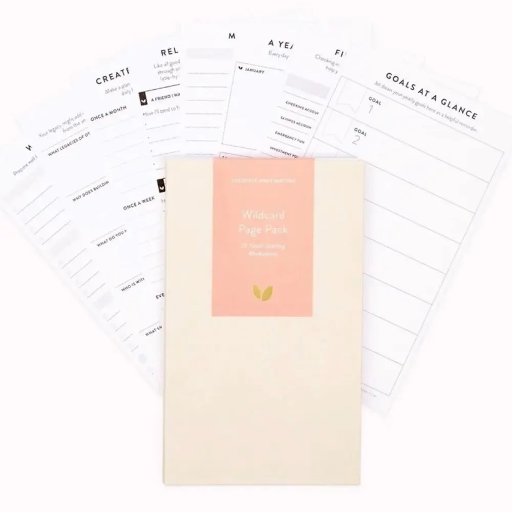 NEW Cultivate What Matters Wildcard Journal Planner Pages Goal-Setting Stickers